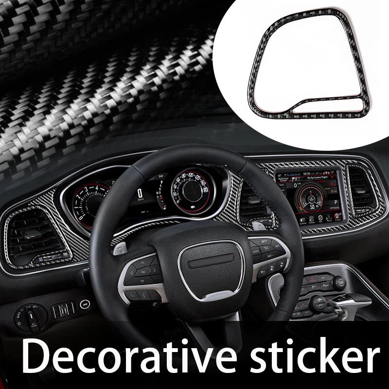 Carbon Fiber Driver Dashboard Air Vent Trim for Dodge Challenger (2015-2023)