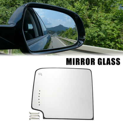 Mirror Glass Left Upper Side Heated for Chevrolet Silverado 1500