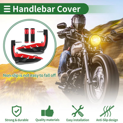 Handlebar Cover 1 Motorcycle Hand Grips Cover Diamond Pattern for Motorcycle