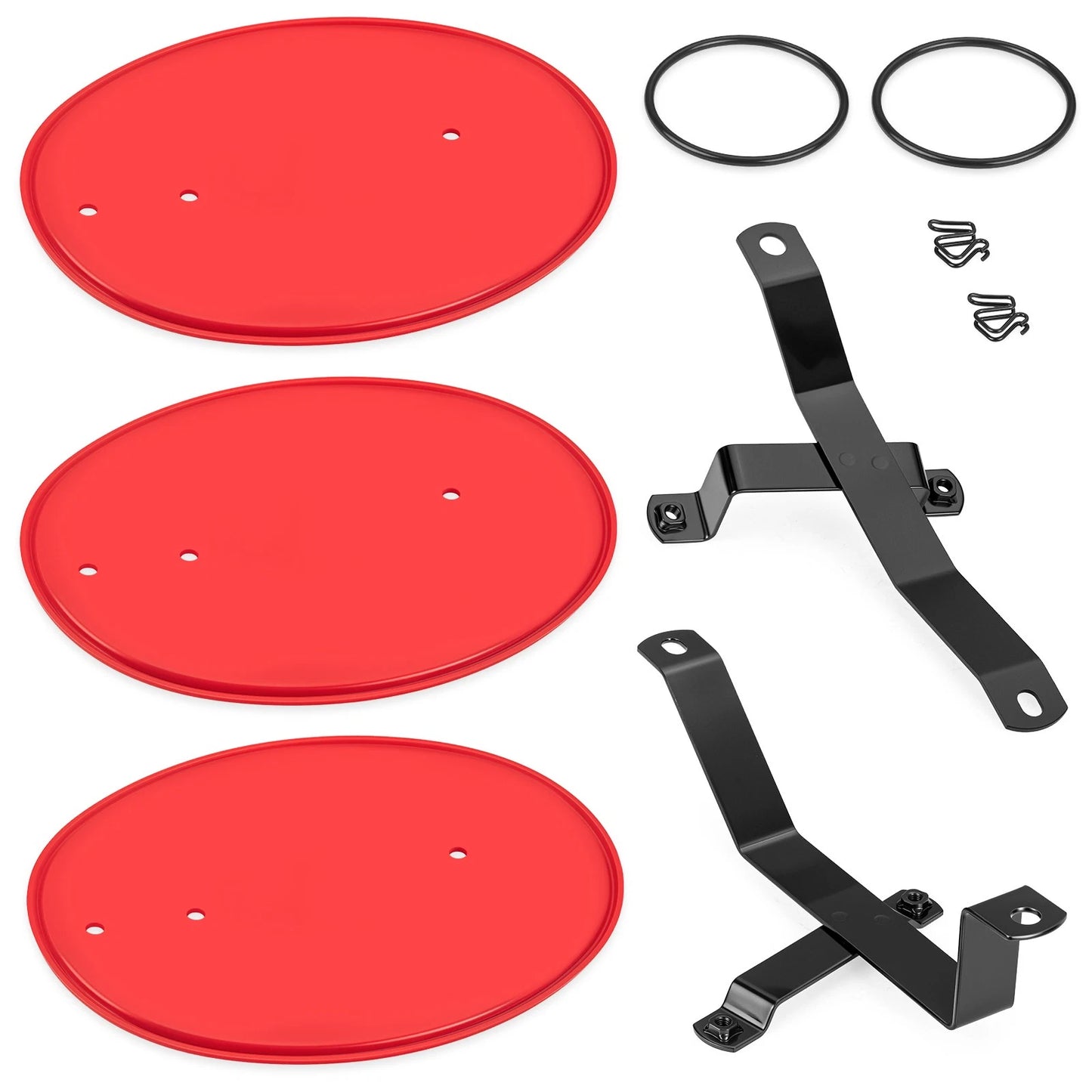 Red Number Plate Kit for Honda Z50R (1979-1987)