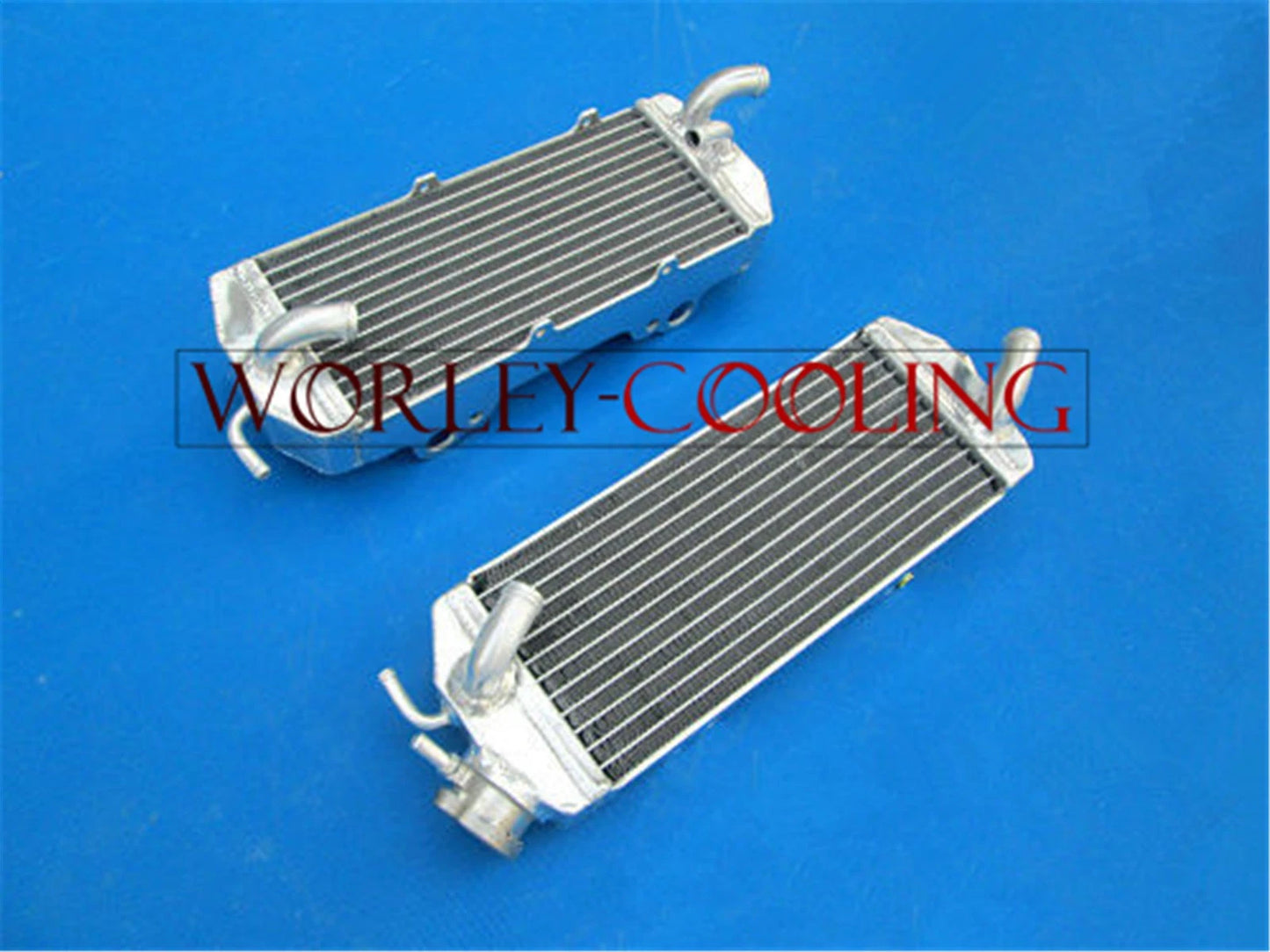 Aluminum Radiator & Black Hose for KTM 250/400/450/520/525 MXC/EXC (2000-2002)