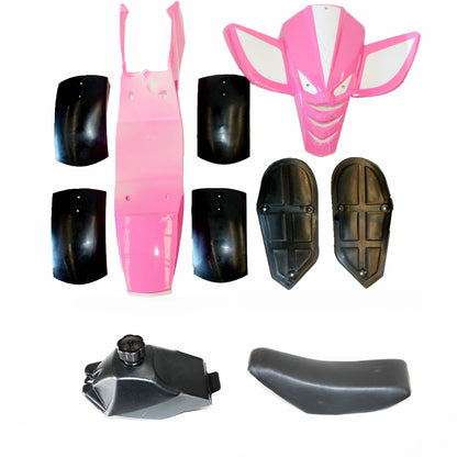 PINK Plastic Fairing Fuel Tank Mud Guard for 49cc Quad Dirt Bike ATV