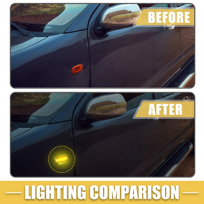 LED Side Marker Light for Toyota (Amber, Black) (2016-2023) - 1 Pair