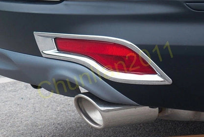 Chrome Front & Rear Tail Fog Light Cover Trim for Honda CR-V (2017-2019)