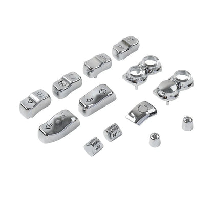 Hand Control Switch Housing Button Cap Chrome for Harley Road Electra (2009-2023)