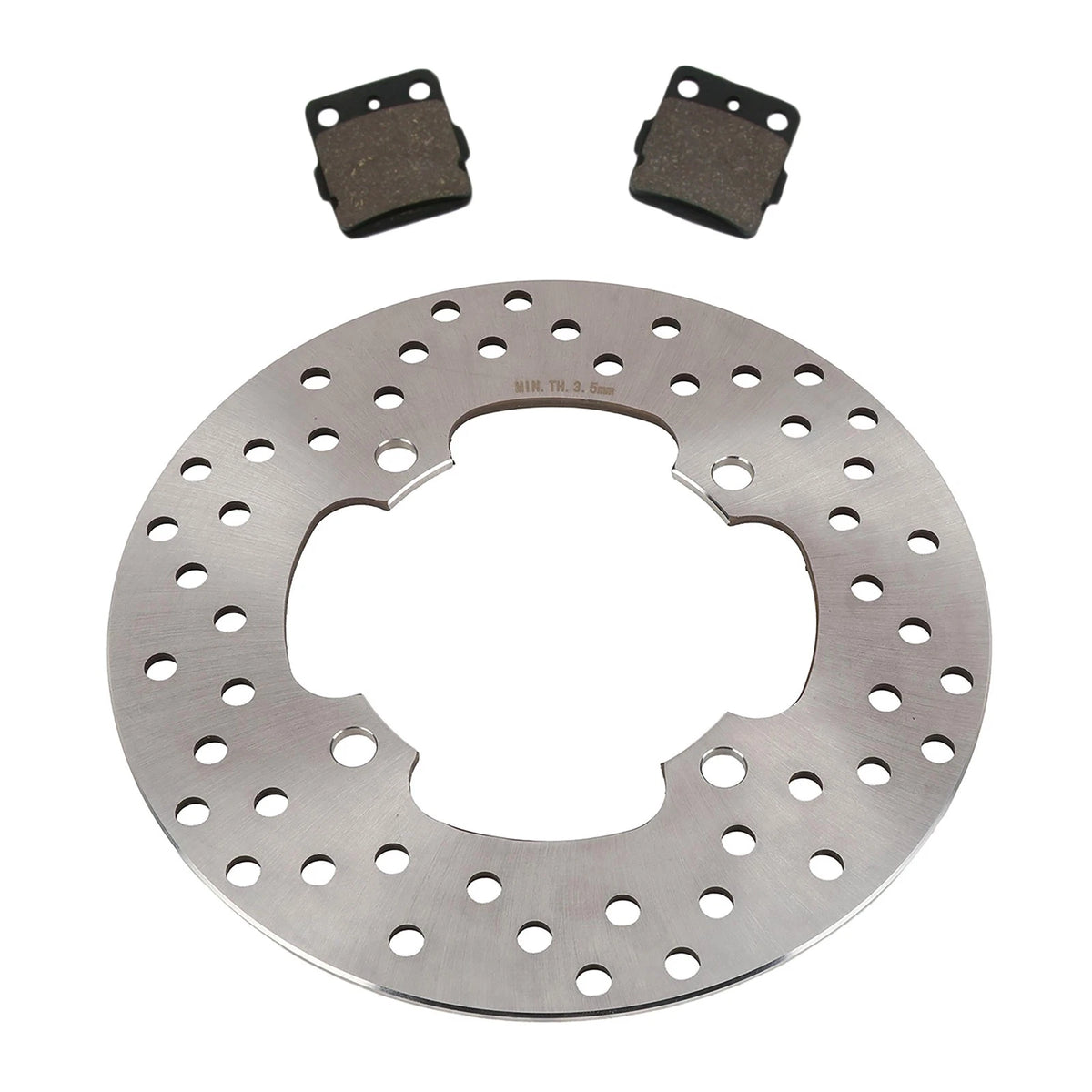 Rear Disc Rotor & Semi-Metallic Pads for Honda TRX400EX & TRX400X (2001–2013)