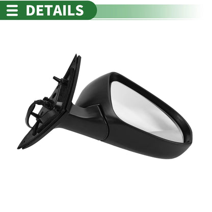 Right Door Mirror for Toyota Camry Manual Folding Gloss Black (2018-2023)