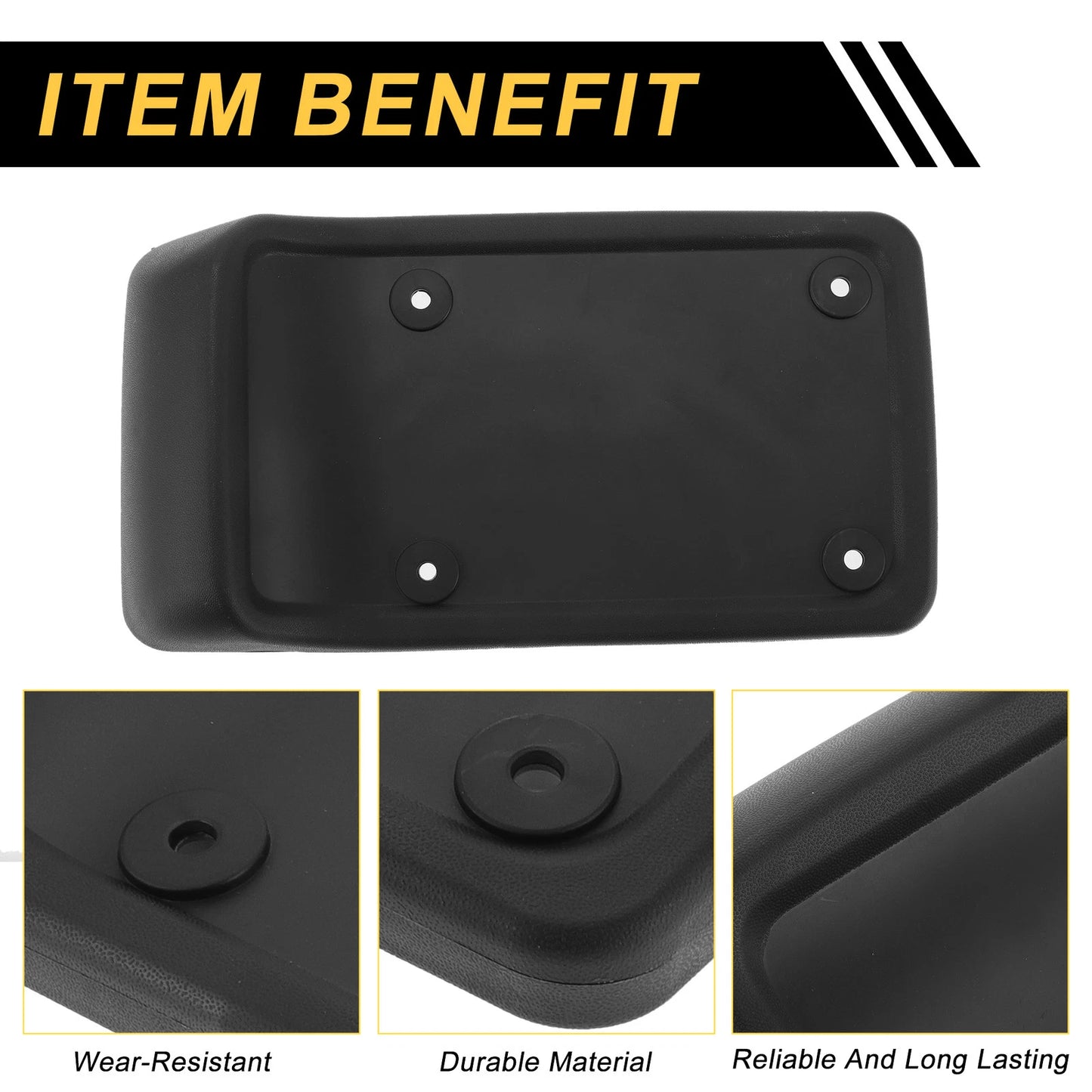 Front Bumper License Plate Bracket for Jeep Wrangler TJ (1997-2007)