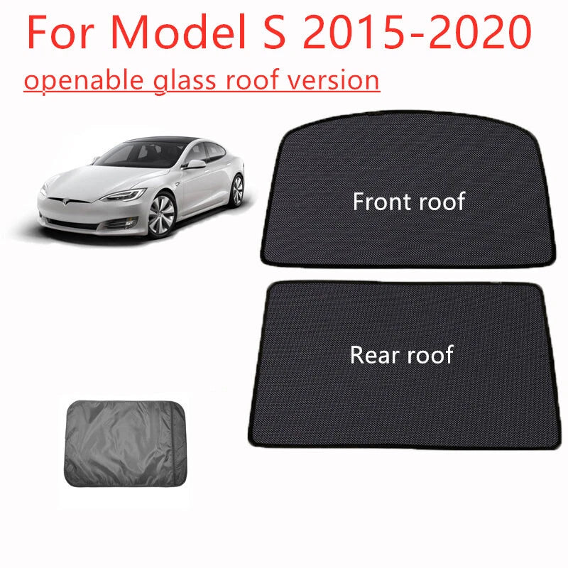 Glass Roof Sunshade Cover for Tesla Model S (2015–2025)