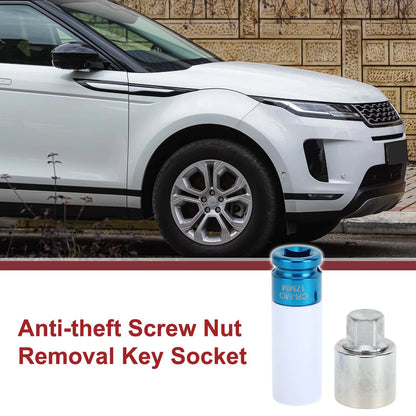 Wheel Lock Lug Nut Type V Anti-theft Key Socket for Land Rover
