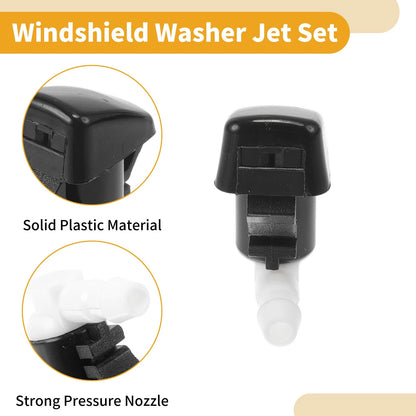 Windshield Washer Nozzle Kit for Ford Edge (2015-2023) with Hose Connector