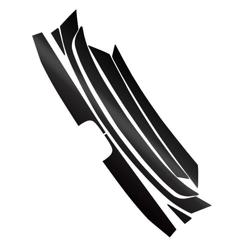 8 Pcs Front Hood Grille Bumper Trim Stickers for Honda Civic (2016-2020)