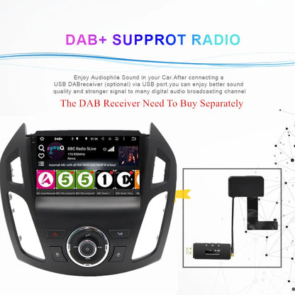 9'' Car Stereo GPS Head Unit for Ford Transit/Tourneo Connect (2014-2018)