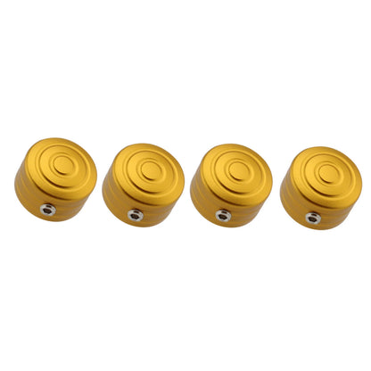 4 x Gold Head Bolt Cover Nuts for Triumph Thruxton 900 EFI (2009-2015)