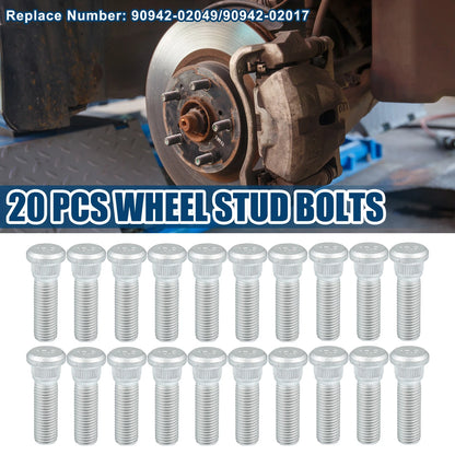 20 x M12-1.5 Wheel Stud Bolts for Lexus, Toyota, Scion
