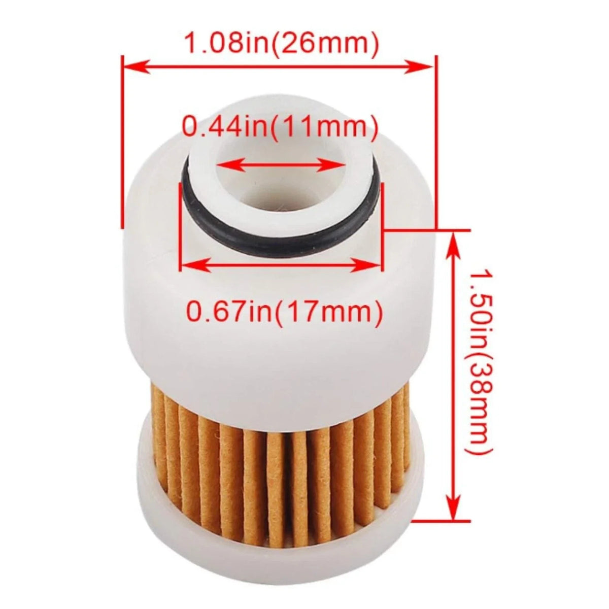 Fuel Filter for Mercury Marine 75-100HP Engines, Yamaha 68V-24563