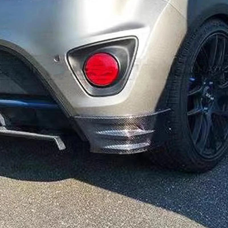Carbon Fiber Rear Bumper Side Lip Splitter Trim for Hyundai Veloster Turbo 11-17