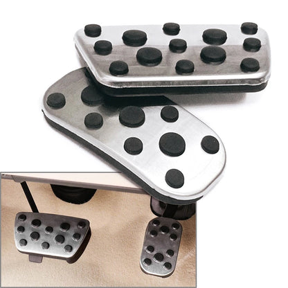 Stainless Steel Brake Gas Pedal Covers for Toyota Land Cruiser Prado (2010-2022)