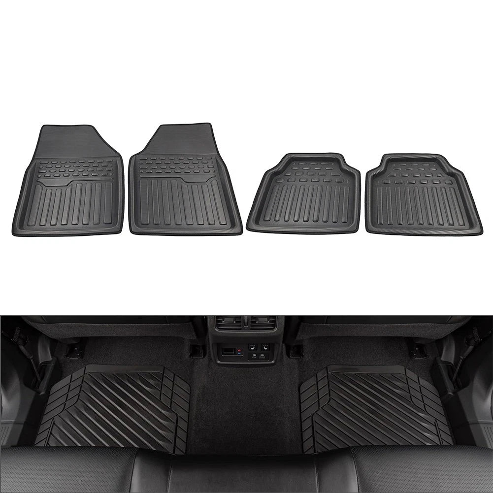 4 Pcs Universal Front Rear Heel Pad Carpet Floor Mats for Car Truck