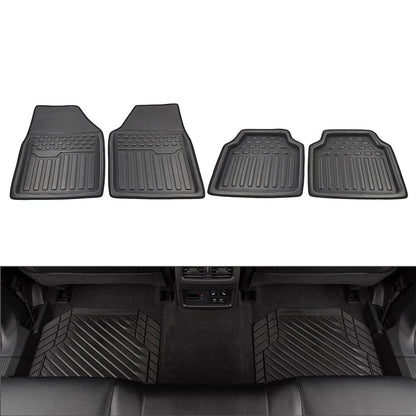 4 Pcs Universal Front Rear Heel Pad Carpet Floor Mats for Car Truck