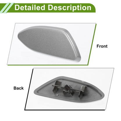 Front Right Washer Nozzle Cover for Toyota Rav4 (2010-2012) Silver Tone