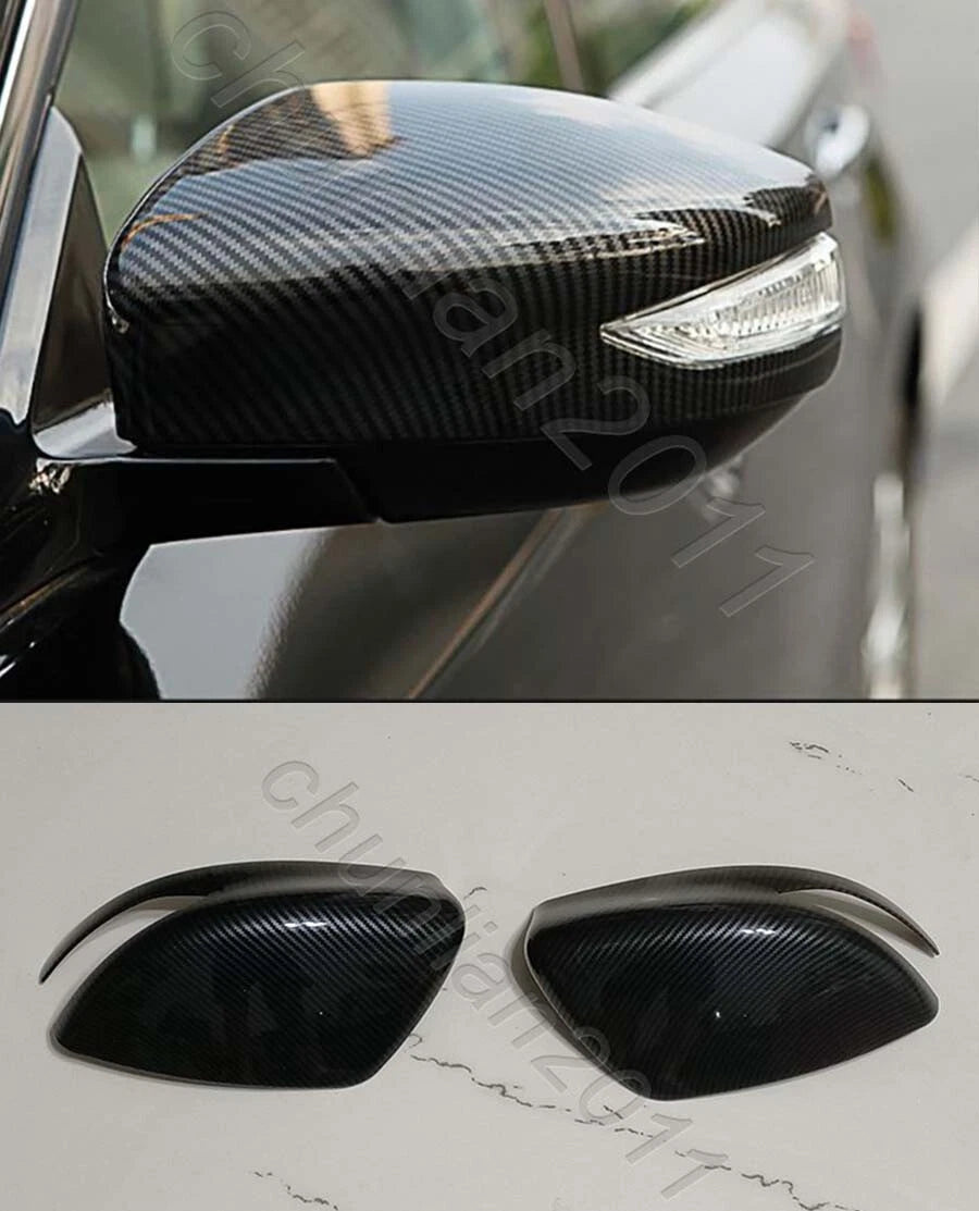 Fiber Rearview Side Mirror Covers for Nissan Sentra (2013-2019) 2 x pcs