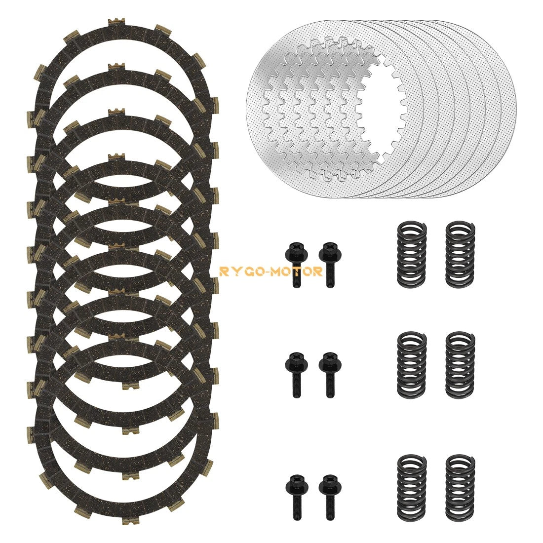 Clutch Friction Steel Plates And Springs Bolts for Yamaha YZ250 (2002–2024)