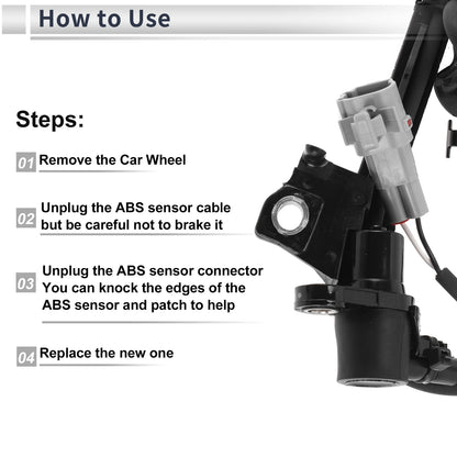 ABS Wheel Speed Sensor for Toyota Corolla (2003-2008) 1 Pcs Front Left