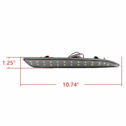 LED Rear Bumper Reflector Brake Lights for Vauxhall Astra J (2009-2015)