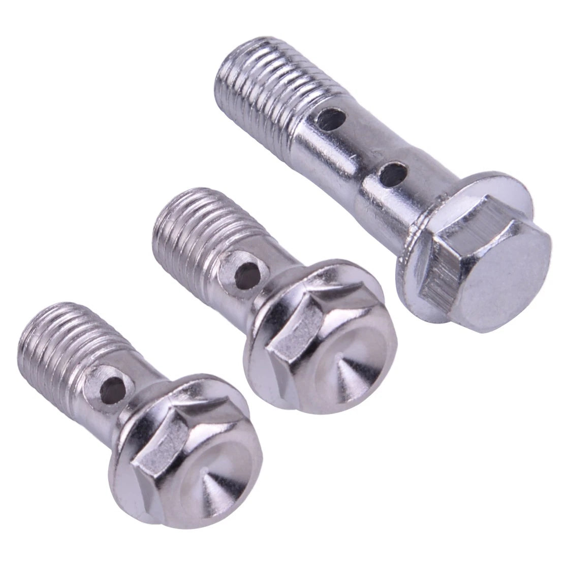 3 x M10 x 1.25 Motorcycle Brake Banjo Bolts for Yamaha, Kawasaki, Suzuki