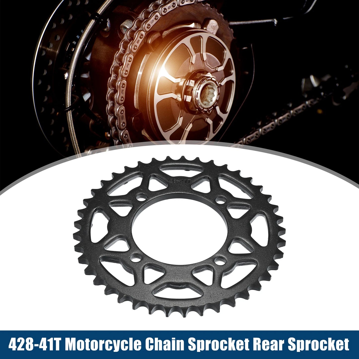 41-Tooth 76mm Motorcycle Chain Sprocket Rear Sprocket for Dirt Bike