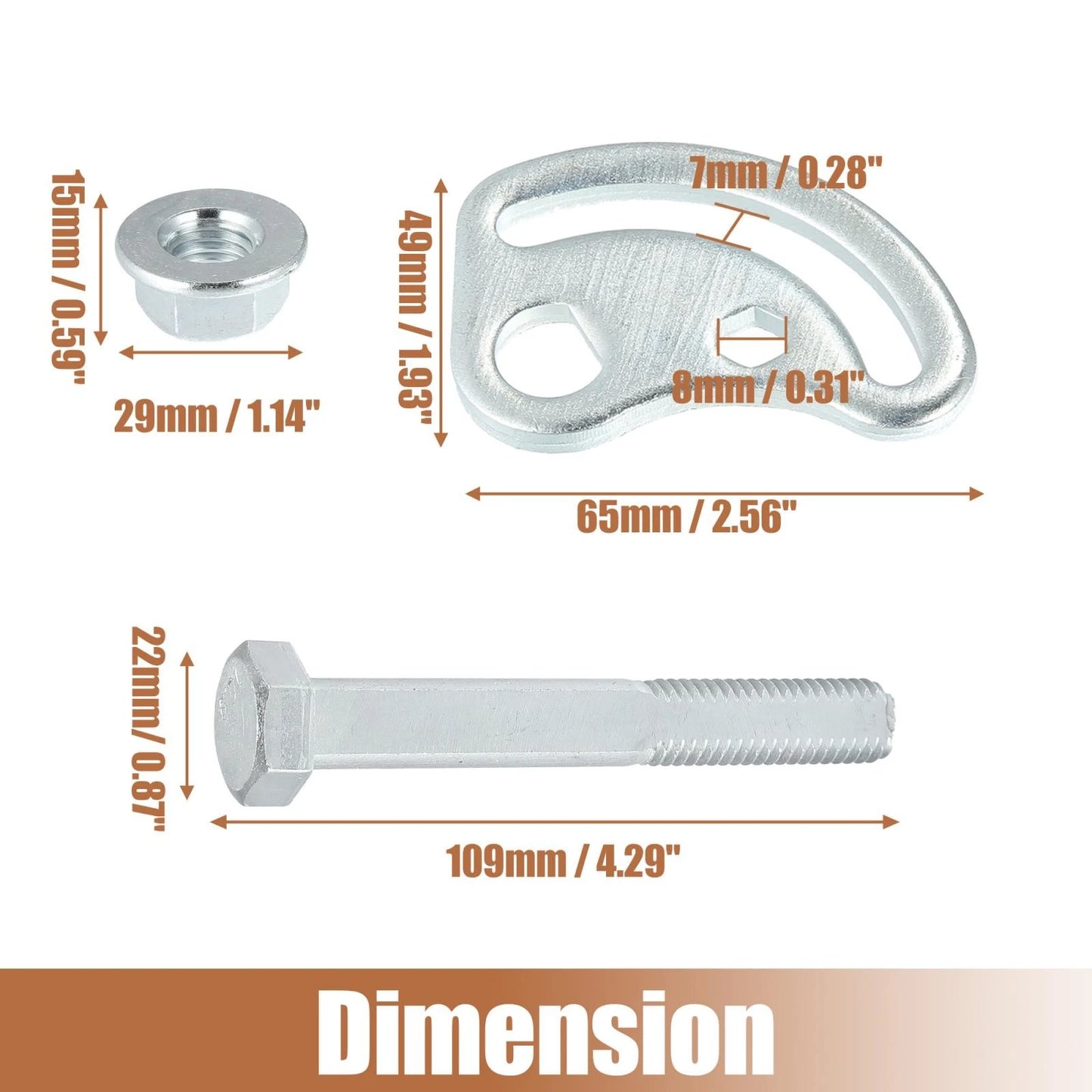 Front Control Arm Alignment Camber Bolt Kit for Chevy Silverado