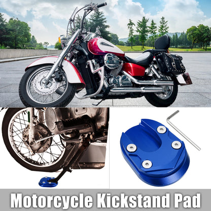 Motorcycle Kickstand Plate Pad Set for Honda 125 (2013-2023) - Blue