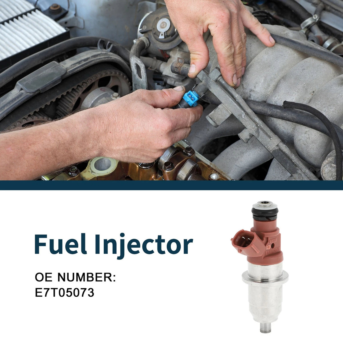 Fuel Injector E7T05073 for MITSUBISHI 6G73 2.5L (1991-1996)