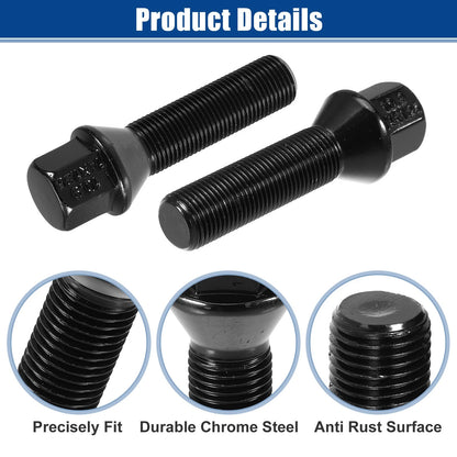 M14x1.25 Extended Wheel Lug Bolts 45mm Shank for BMW  - 20 pcs