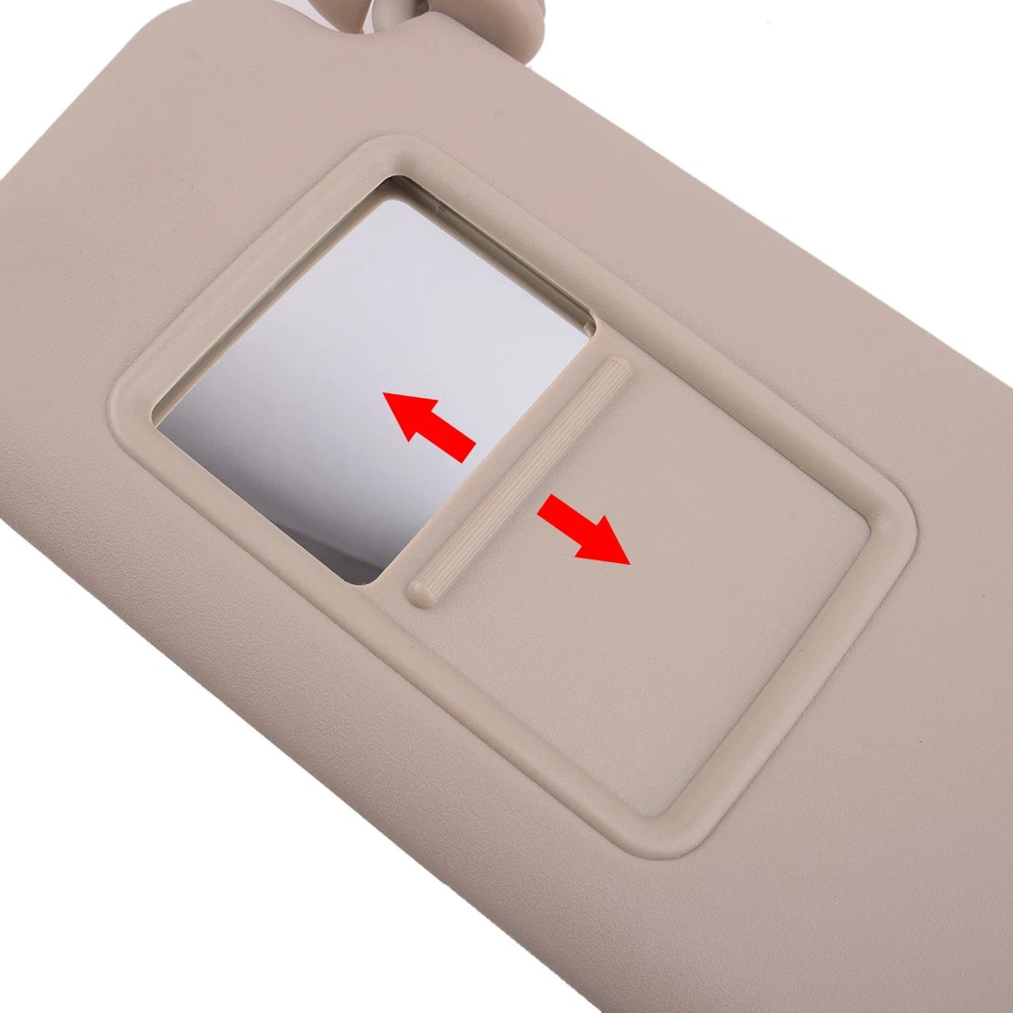 Beige Left Sun Visor with Mirror for Toyota RAV4 (2006-2009)