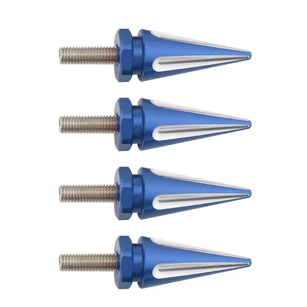 4 x Windscreen Screw Bolts Blue Spike for Harley Touring Road Glide (1998-2025)