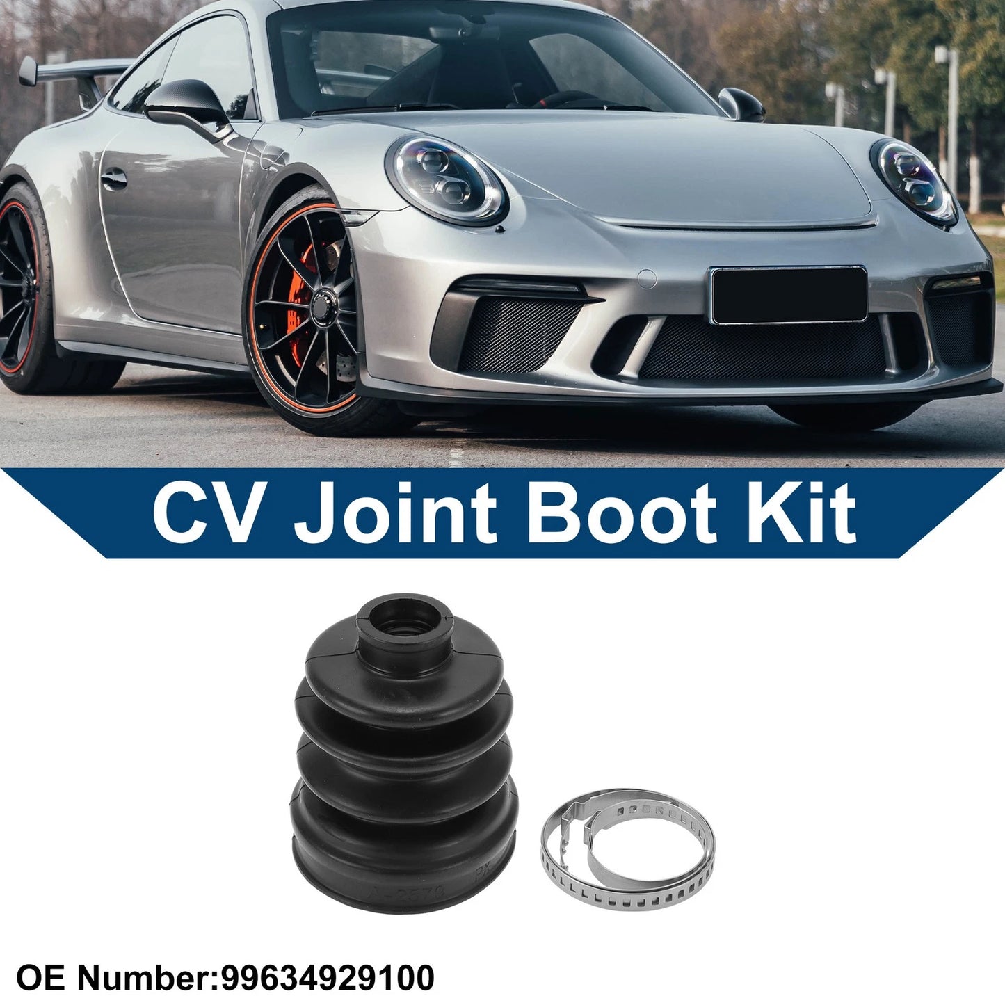 Outer CV Joint Boot Kit with Clamps for Porsche 911 (1999 - 2013)