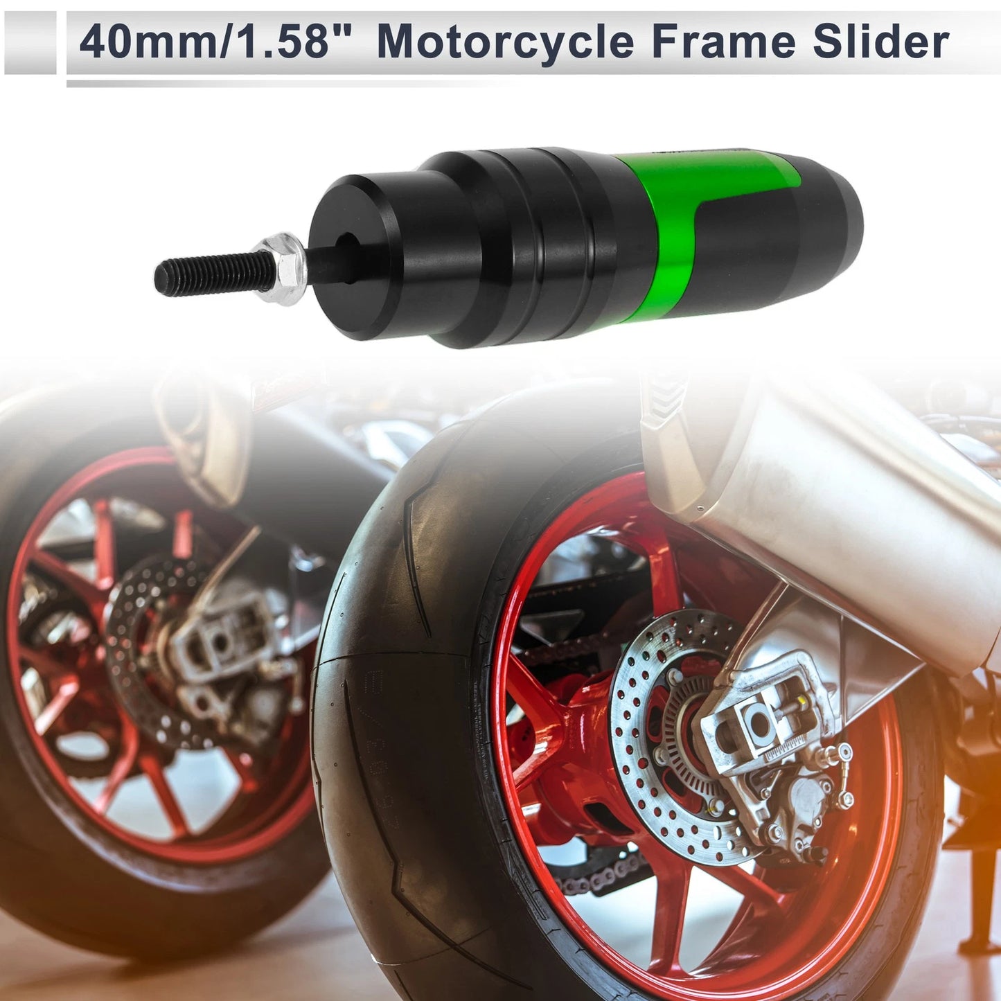 1 Pc 10mm Aluminum Alloy Motorcycle Slider Frame for Make Model