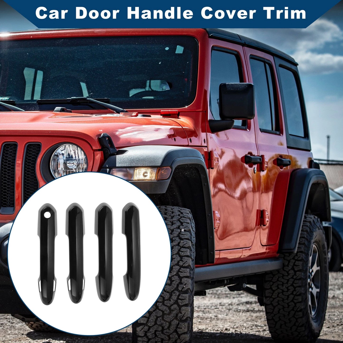 Car Door Handle Cover Trim for Toyota Rav4 (2019–2024)