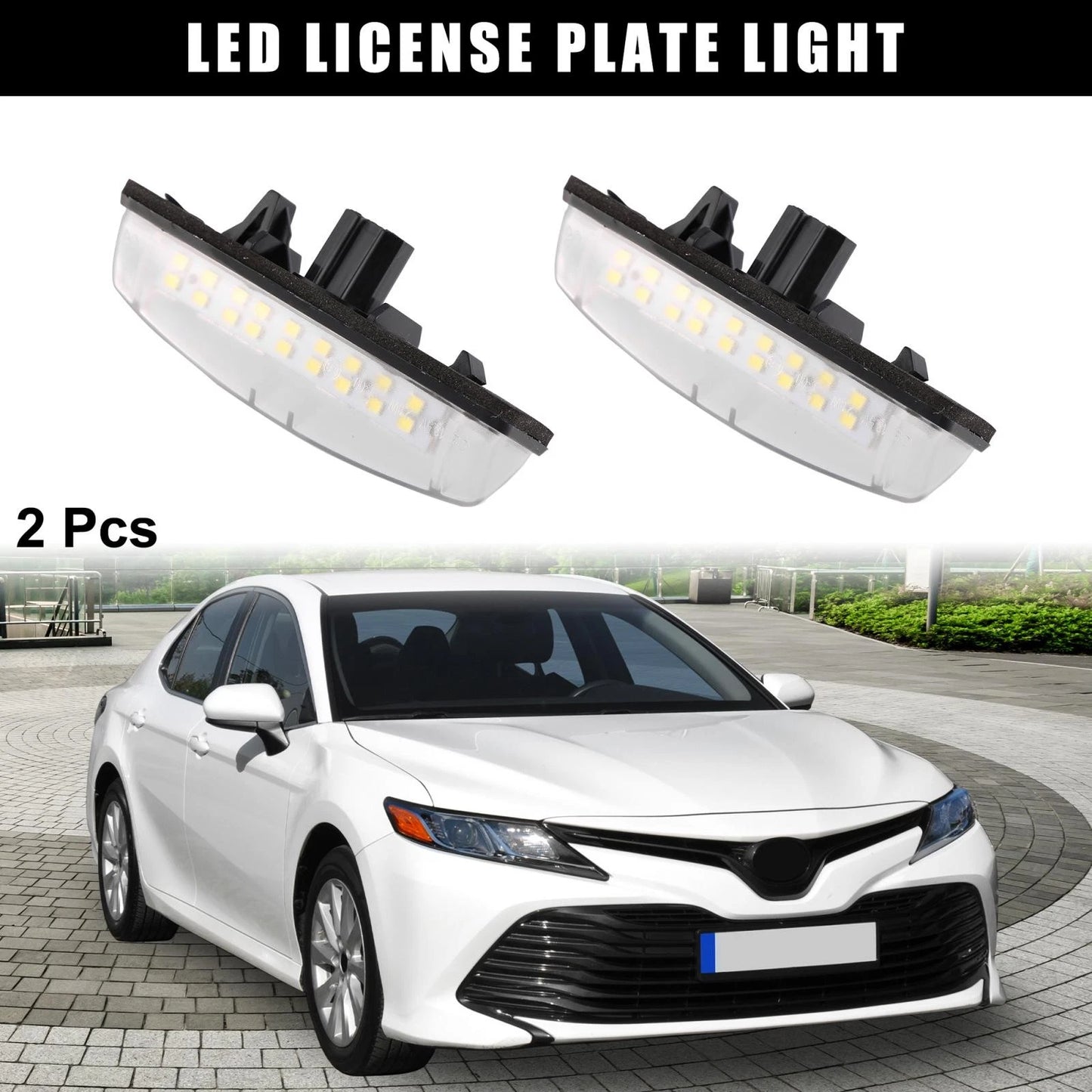 2 x LED License Plate Lights for Lexus IS ES GS RX