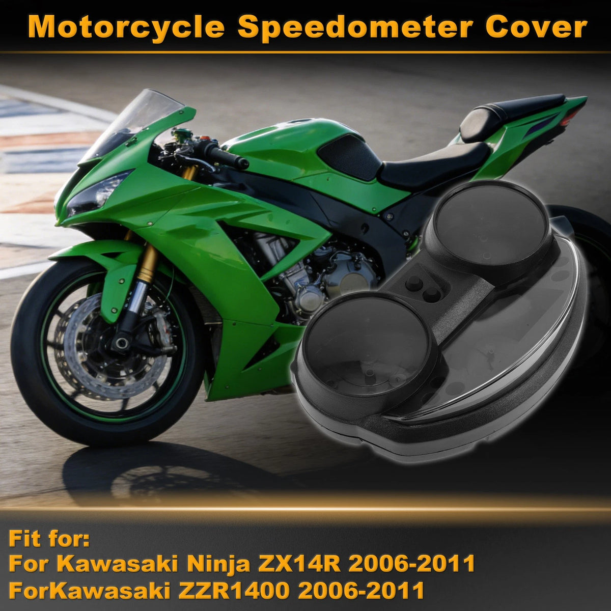 Speedometer Gauge Cover / Plastic / for Kawasaki Ninja ZX14R (2006–2011)
