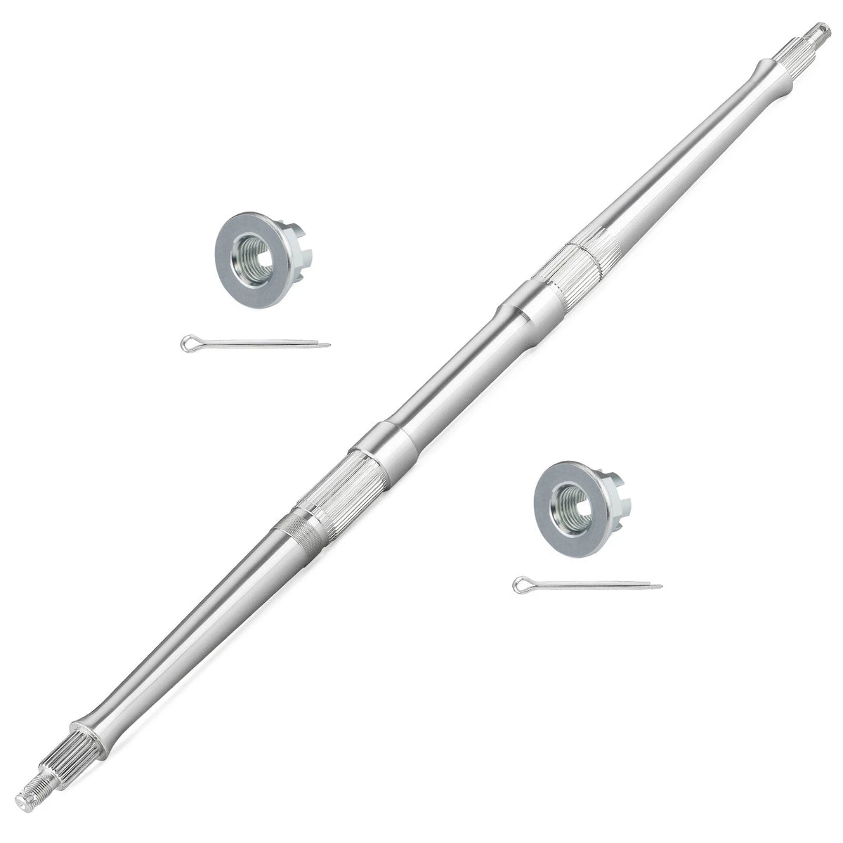 Rear Wheel Axle Shaft & Nuts for Yamaha Raptor 700 700R (2006–2025)