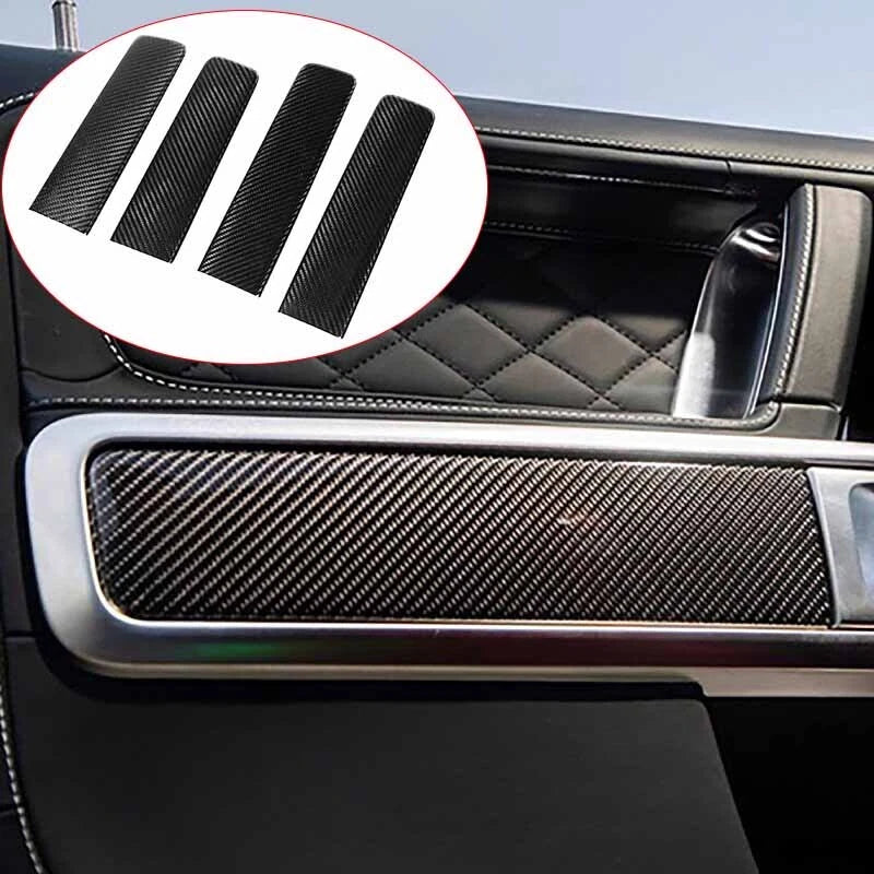 REAL Carbon Fiber Interior Door Panel Cover Trim for Benz G500 G63 W464 2019-23