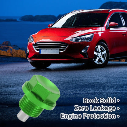 1 Set M16x1.5 Engine Oil Drain Plug with Gasket for Car Motorcycle Boat Green