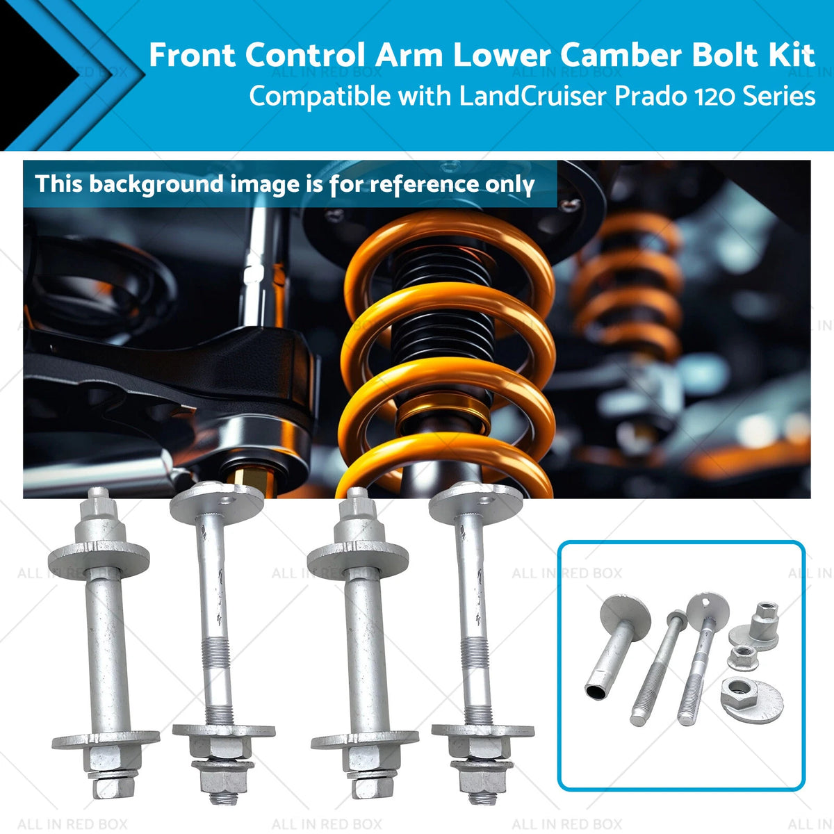 Lower Camber Bolt Kit for Toyota Land Cruiser Prado 120 (2003-2009)