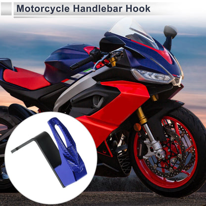 Blue Motorcycle Hanging Hook / 83mm / Square Aluminum Alloy for Motorcycle