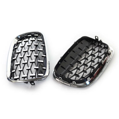 2 x Kidney Radiator Grille for BMW X5 E70, X6 E71, E72 Hybrid (2007-2013)
