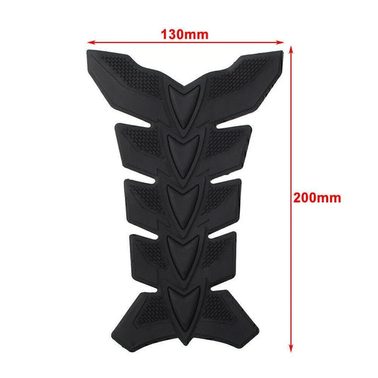 3D Fish Bone Decal Sticker Protector for Motorcycle Gas Fuel Oil Tank Red