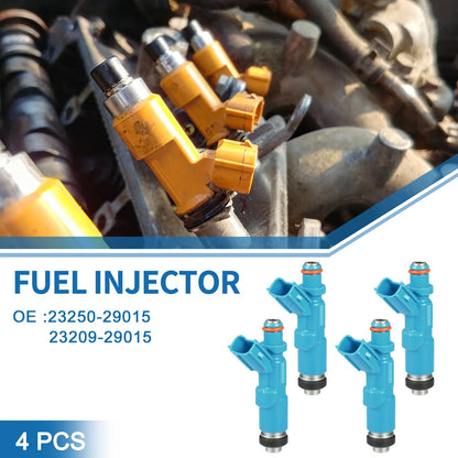 Fuel Injector 4 x Blue for Toyota Yaris (1999-2005) 1.0L 1.3L